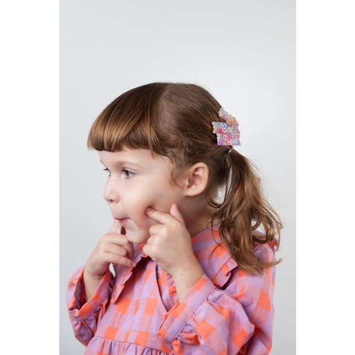 BFF Best Friends Hair Clips - Novelty Gift Barrettes