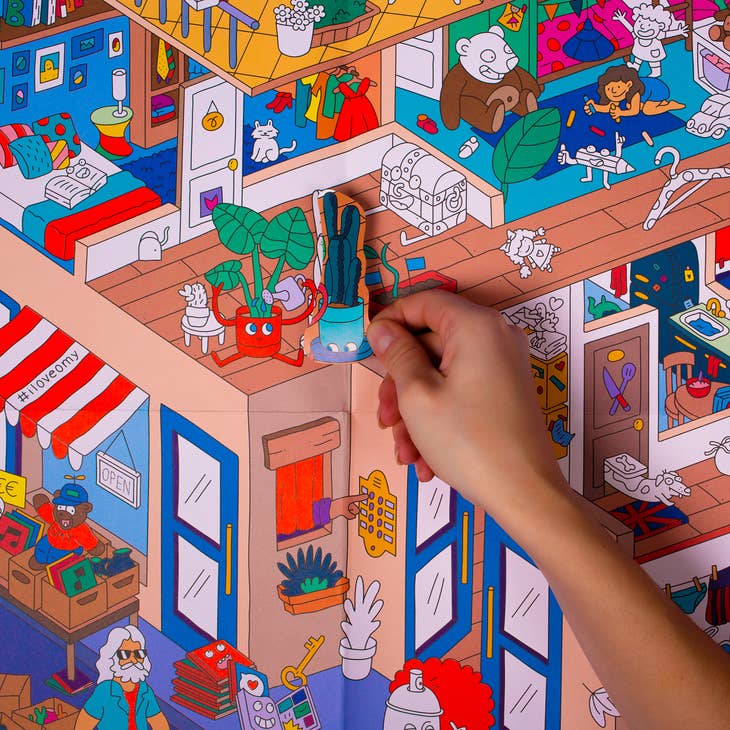 HOME GIANT STICKER POSTER