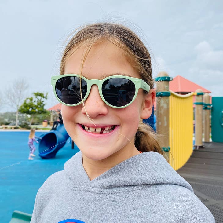 Round Sunglasses: Sage Green 5yrs+