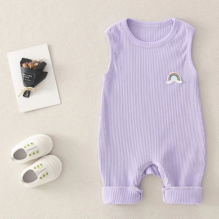 Ribbed Tank Romper
