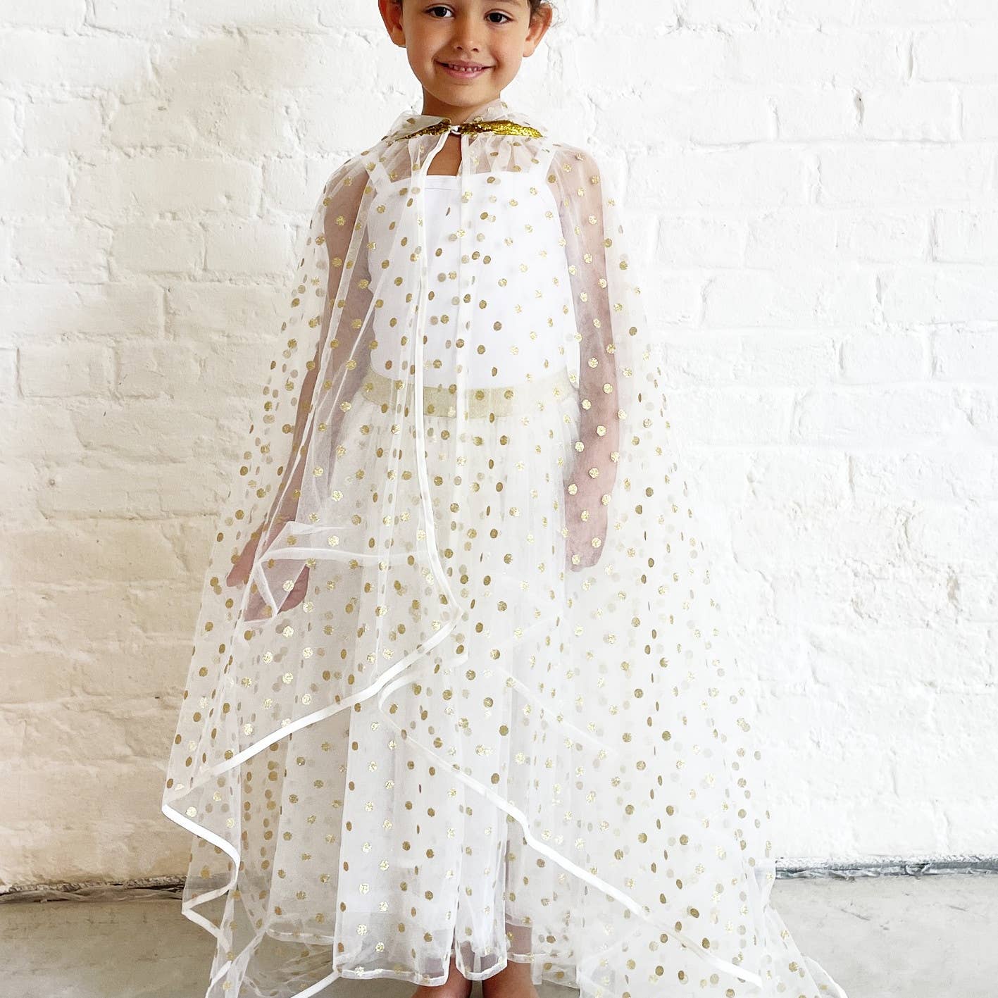 Gold Polka dot Skirt