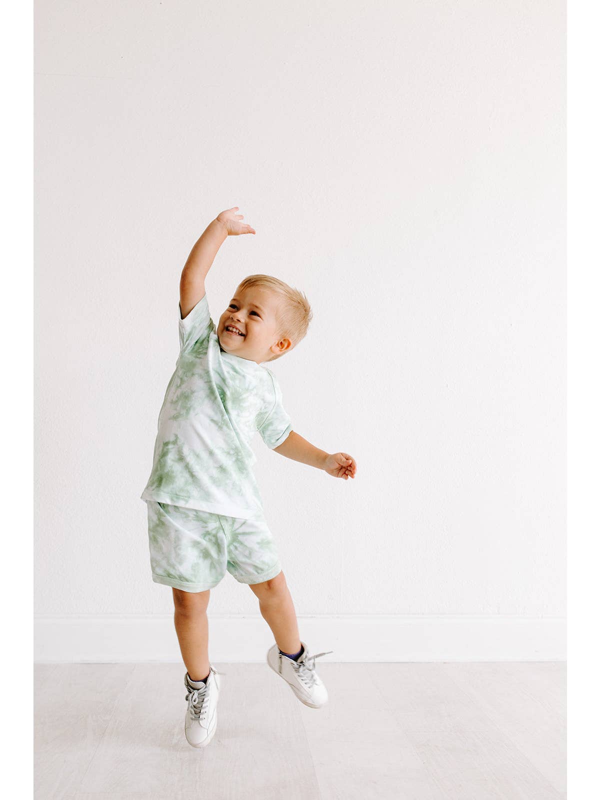 Green Tie Dye Short Set