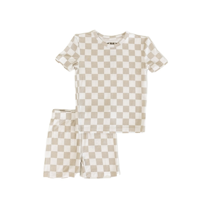 Short Checker Pjs (Bamboo Two Piece)