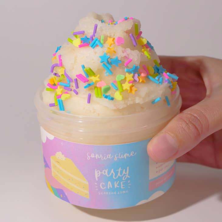 Party Cake Ice Cream Slime - 7oz
