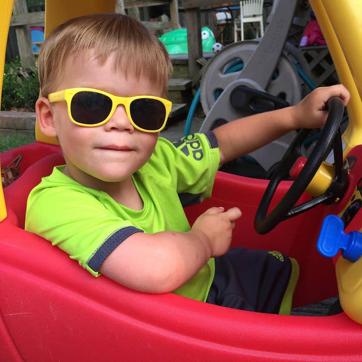 Wayfarer Sunglasses: Yellow 2-4yrs