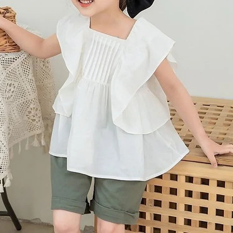 Pleated Peplum Top