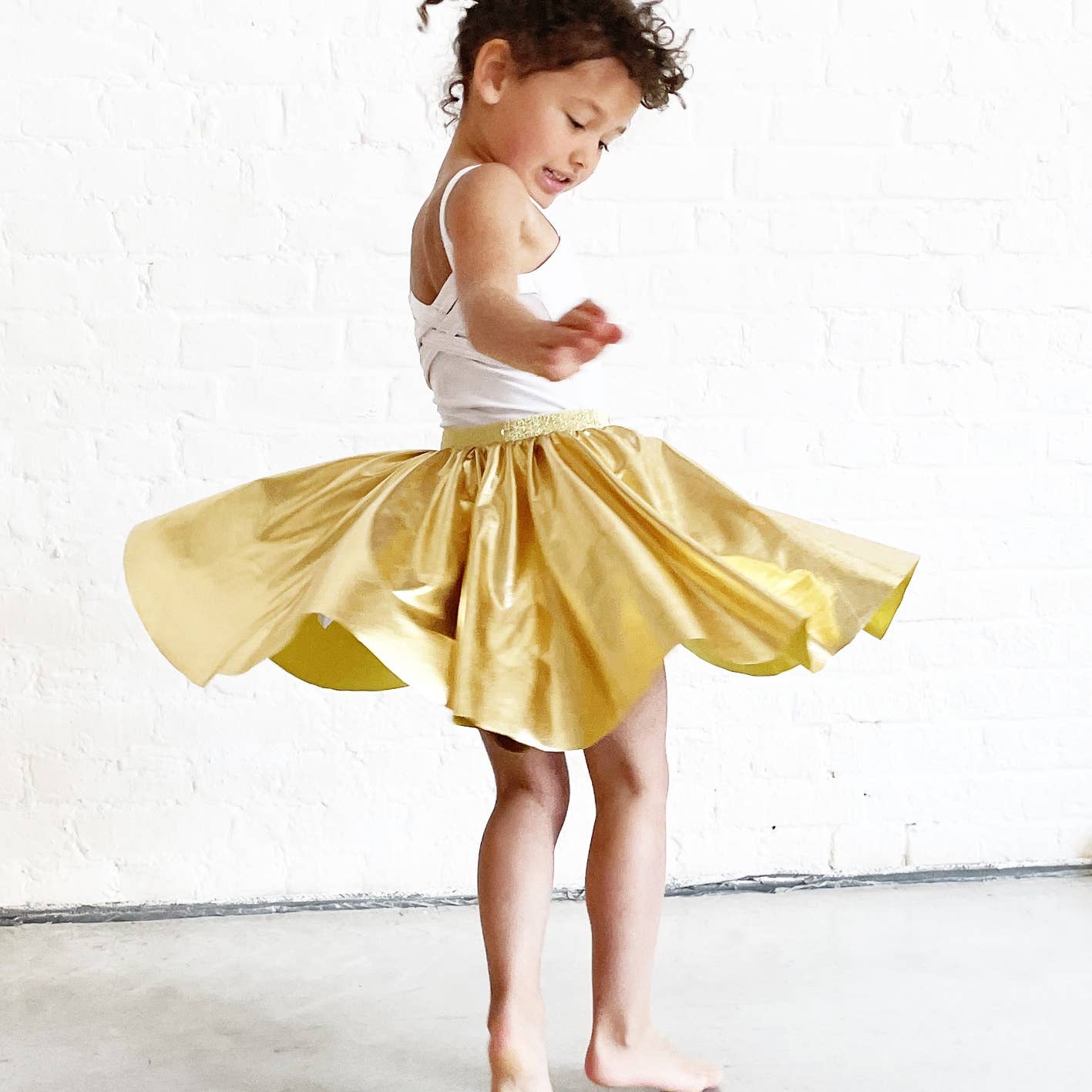 Metallic Gold Skirt