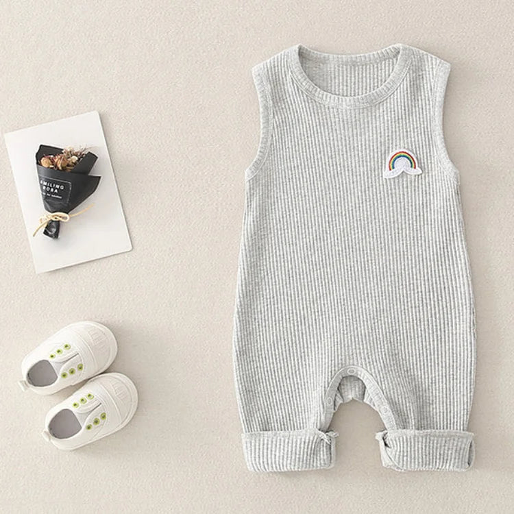 Ribbed Tank Romper
