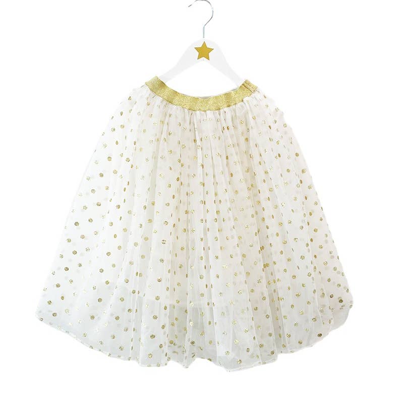 Gold Polka dot Skirt