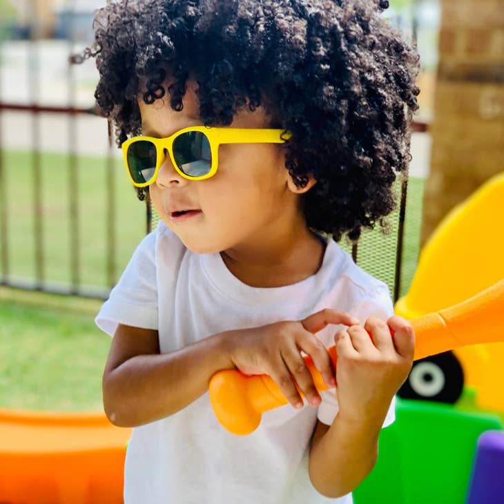 Wayfarer Sunglasses: Yellow 2-4yrs