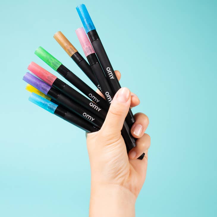 9 Glitter Markers