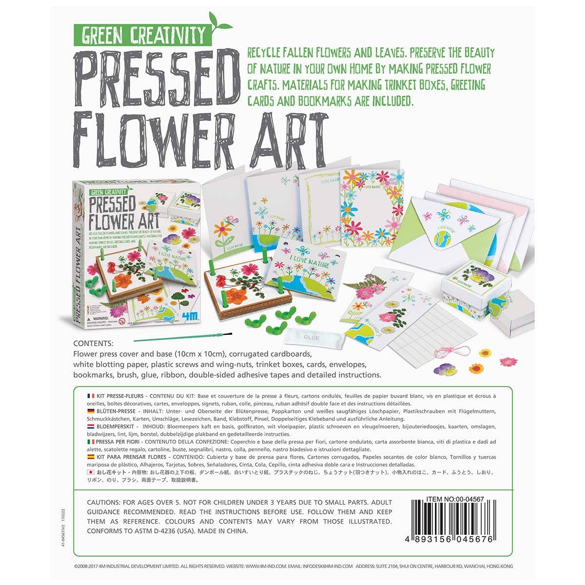 4M Pressed Flower Art, DIY Kit