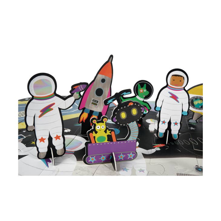 60pc Giant Floor Puzzle with Pop Out Pieces - Space