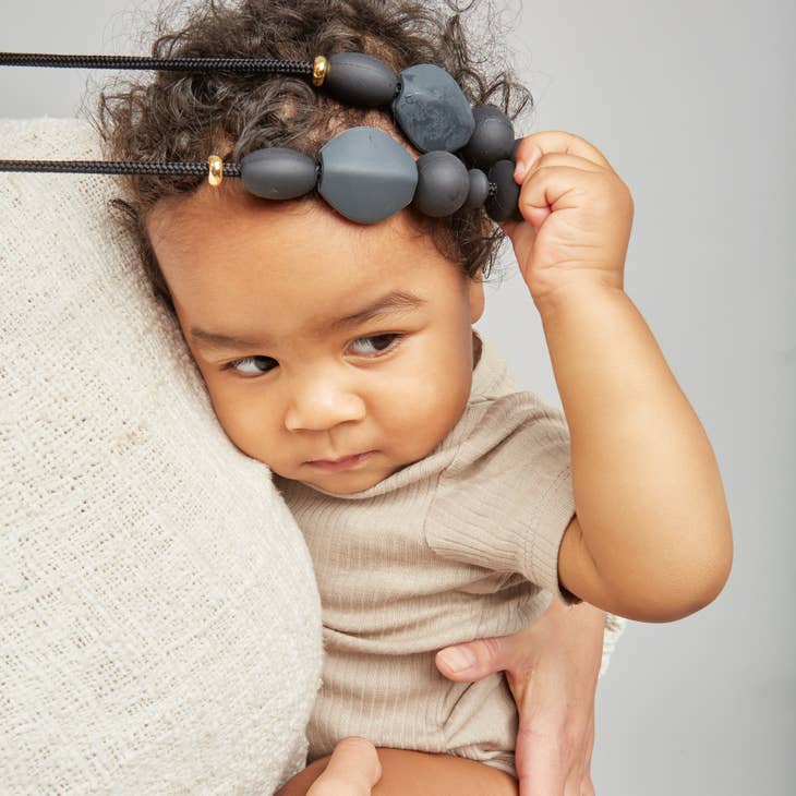 Charcoal Signature Teething Necklace