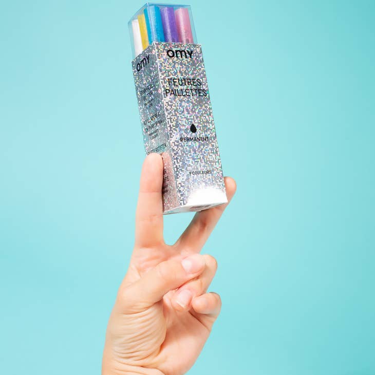 9 Glitter Markers