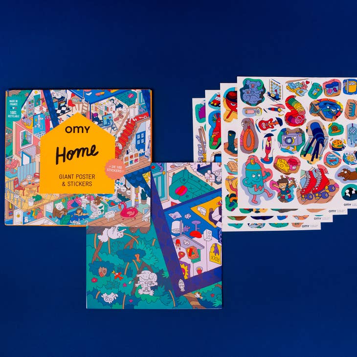 HOME GIANT STICKER POSTER