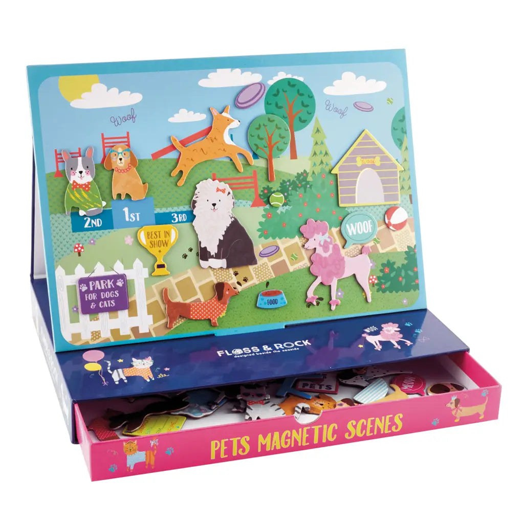 travel friendly magnetic pet scene toy