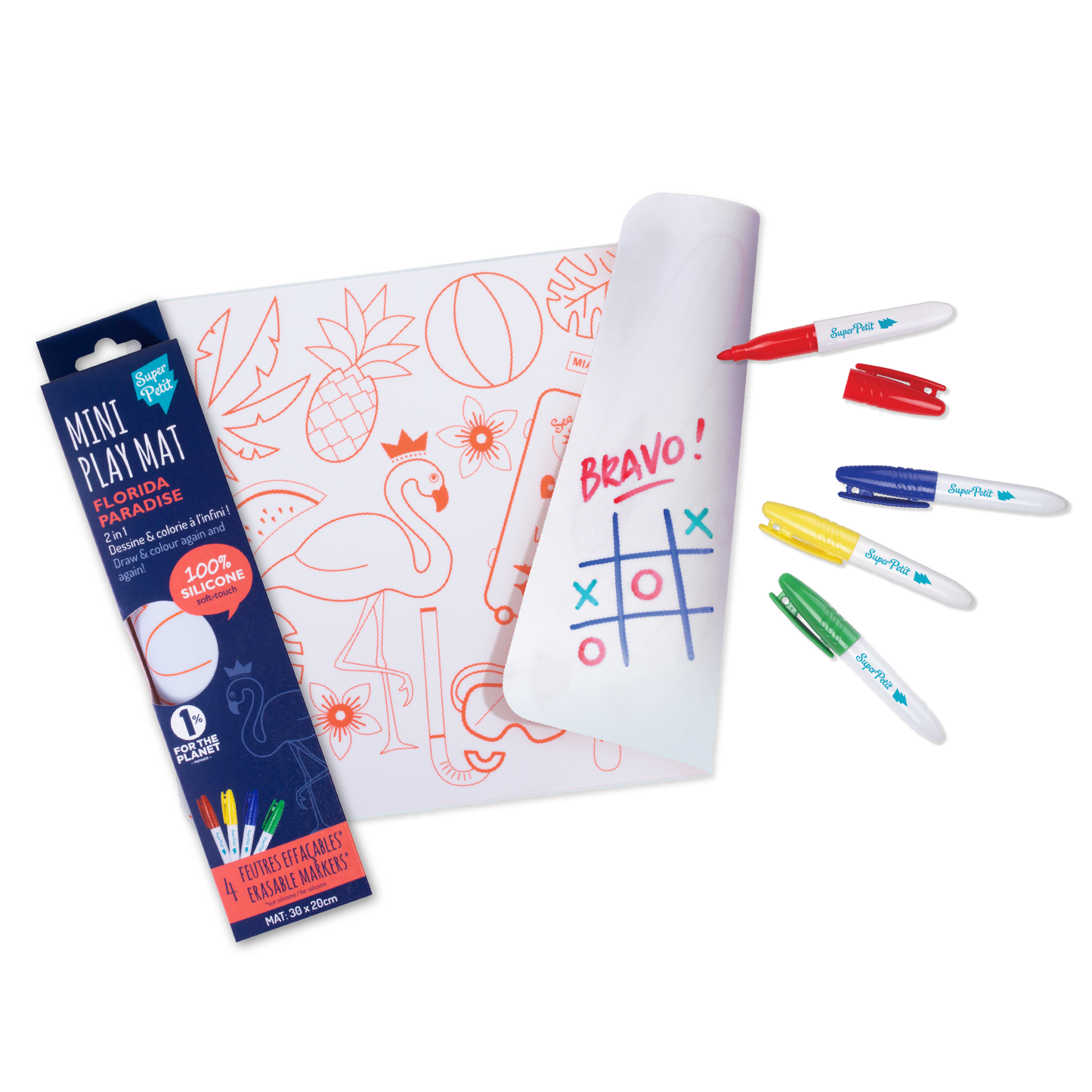 Mini Silicone Coloring Mat (reversible)