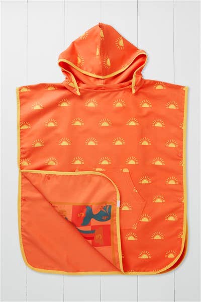 Sun Print Kids Poncho Towel (L)