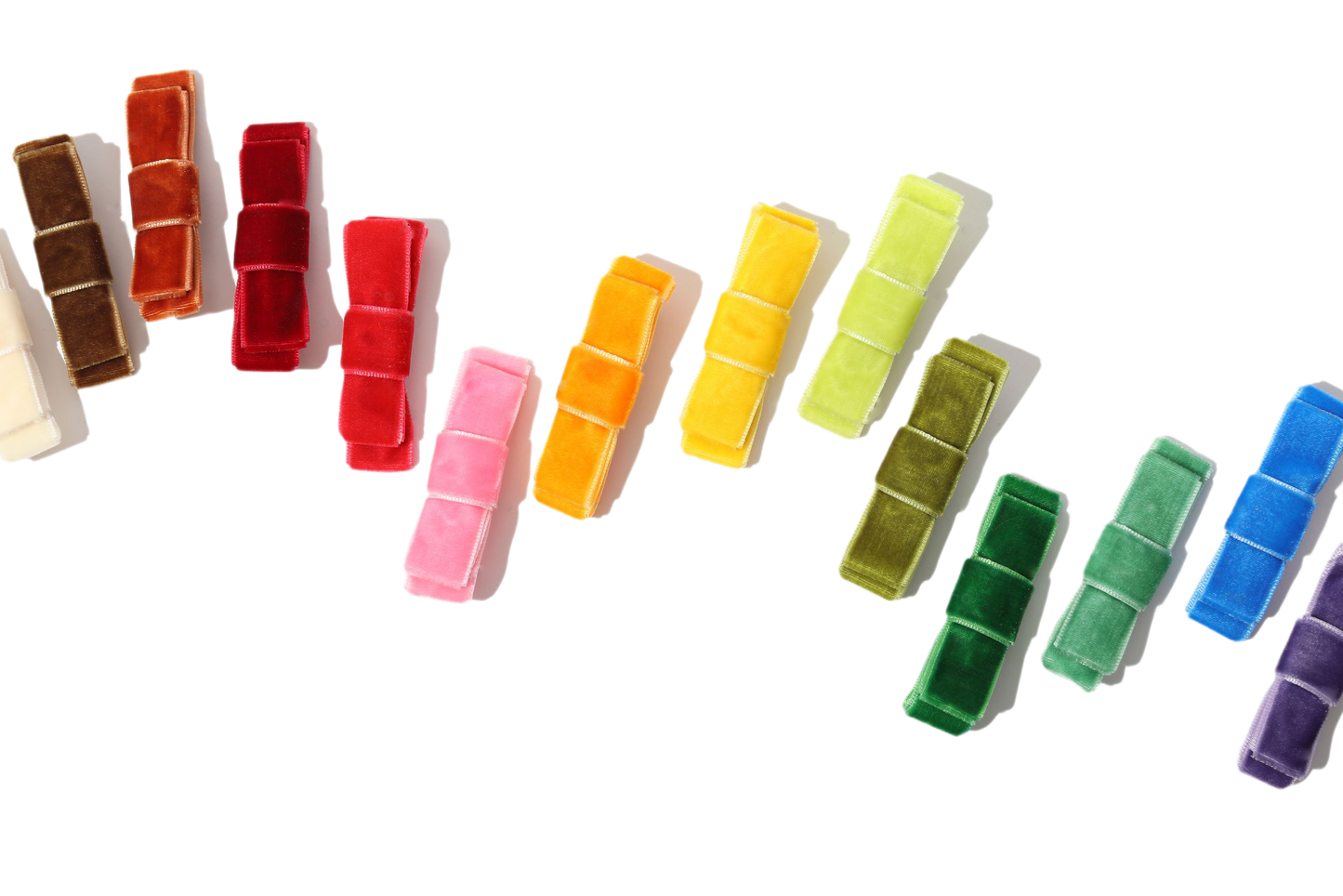 Vintage Velvet Hair Clips for Kids Velvet Bow Barrettes