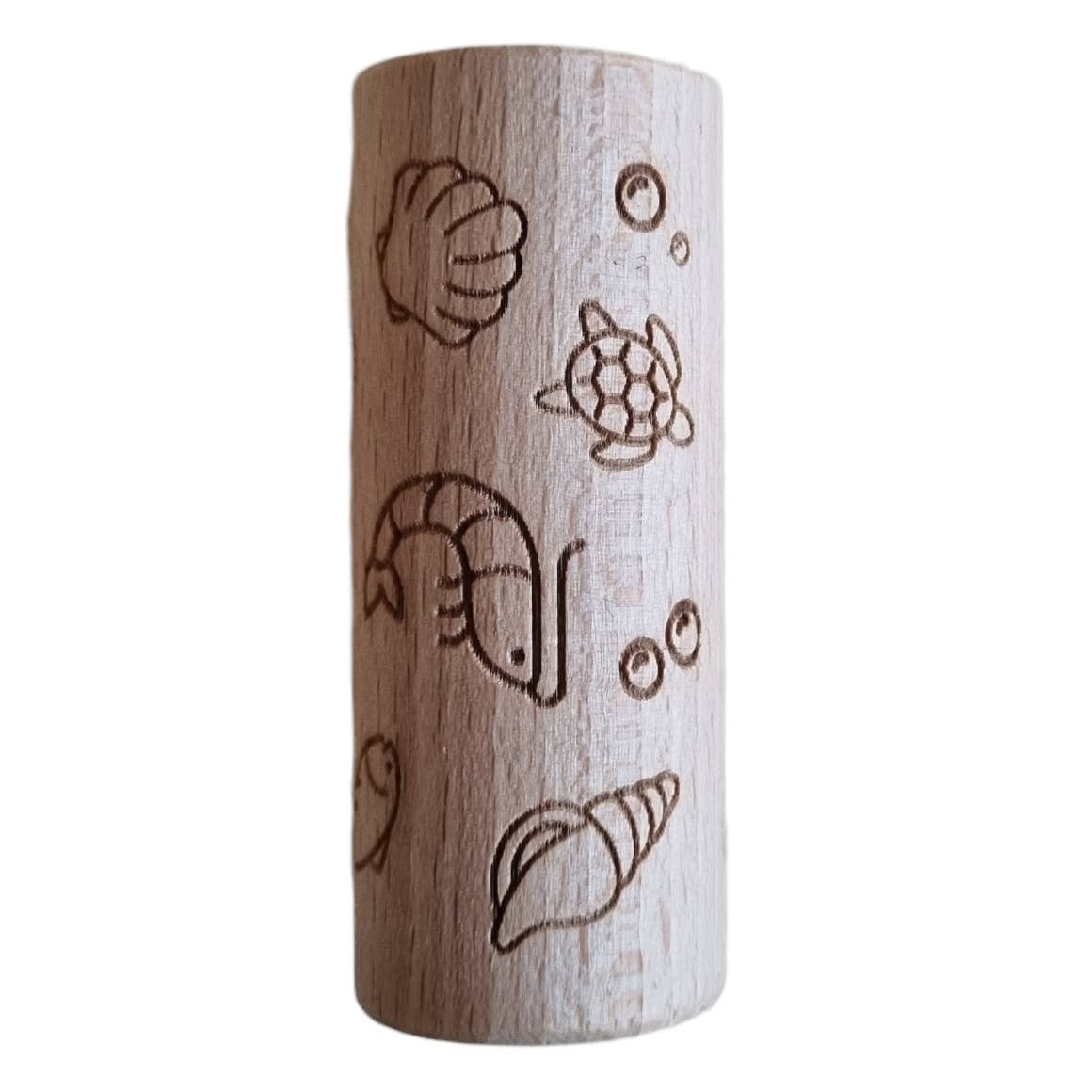 Wooden Hand Dough Roller Sea Creatures