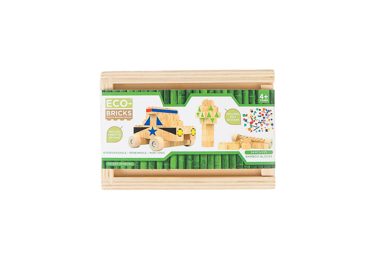 Eco-bricks™ Bamboo 24pcs + felt