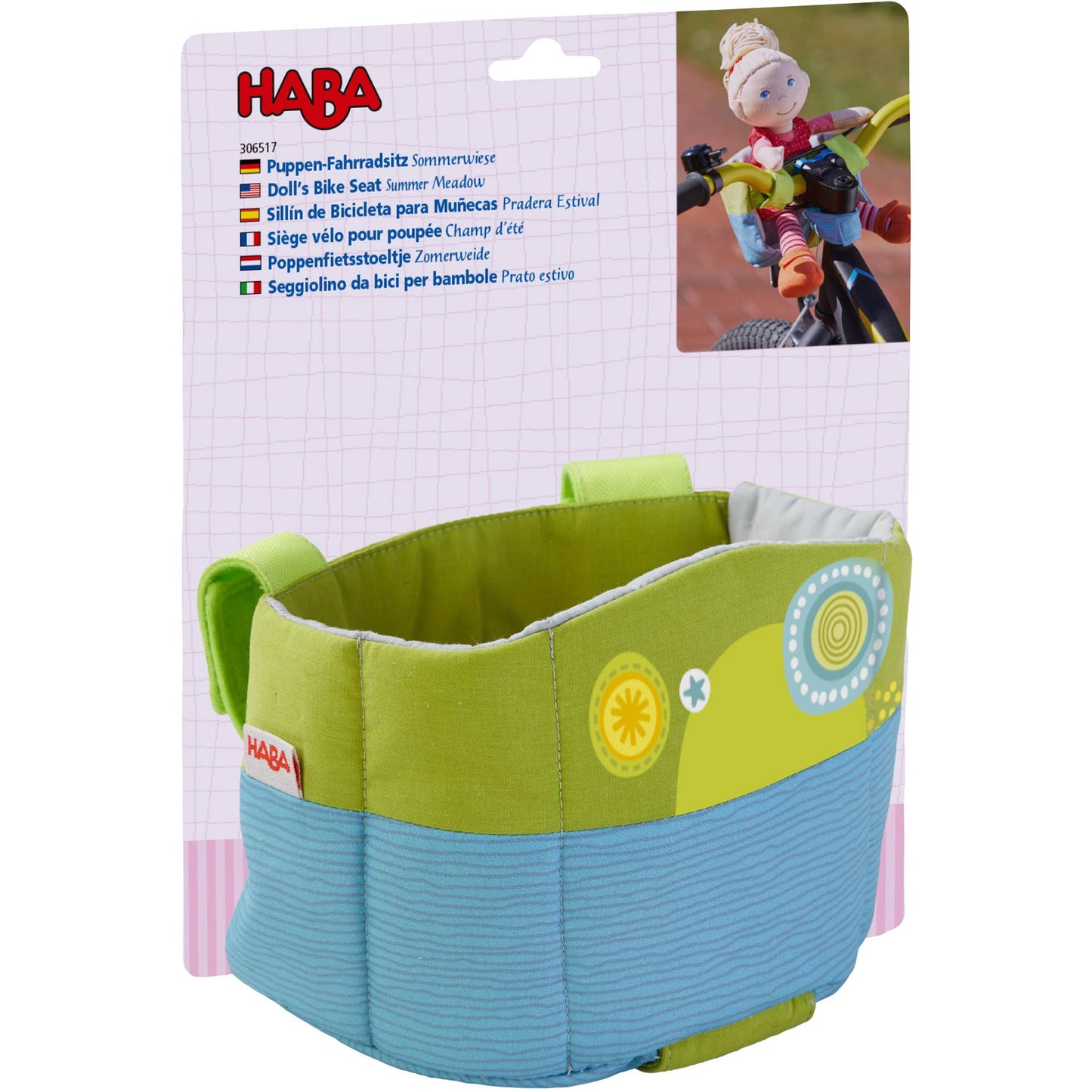 Doll Bike Seat Blue