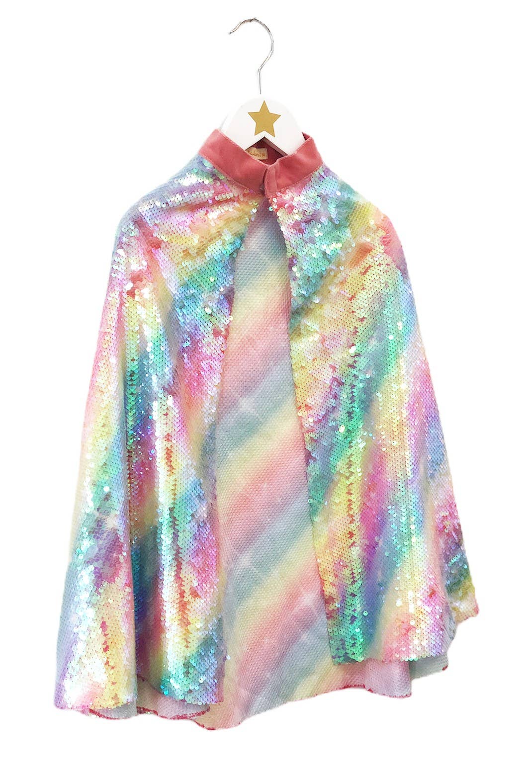 Rainbow Sequins Cape