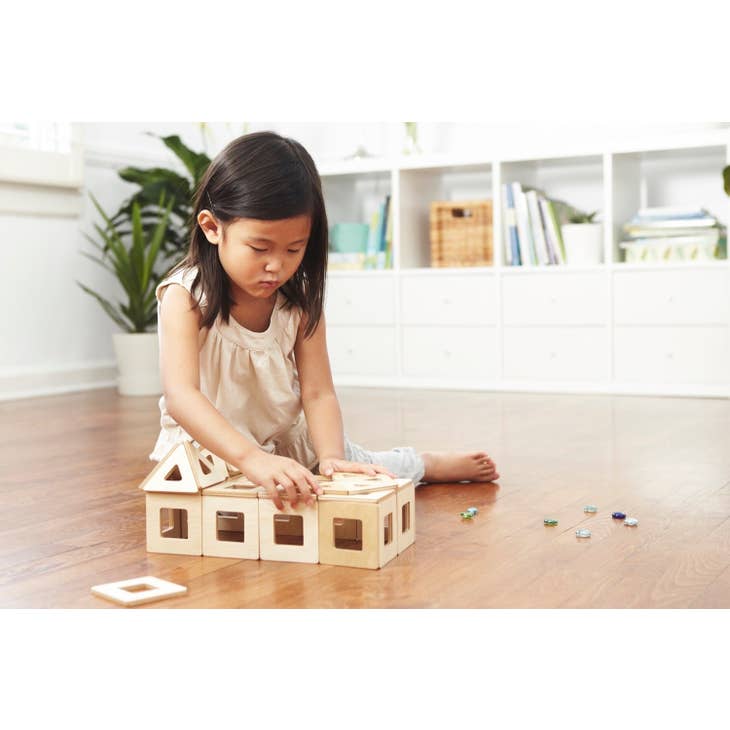 Earthtiles - Wooden Magnetic Tiles (Natural Birch)