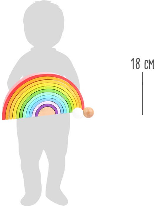 XL Wooden Rainbow Playset