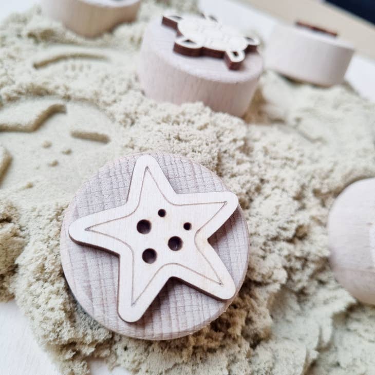 Wooden stamp set Sea Creatures
