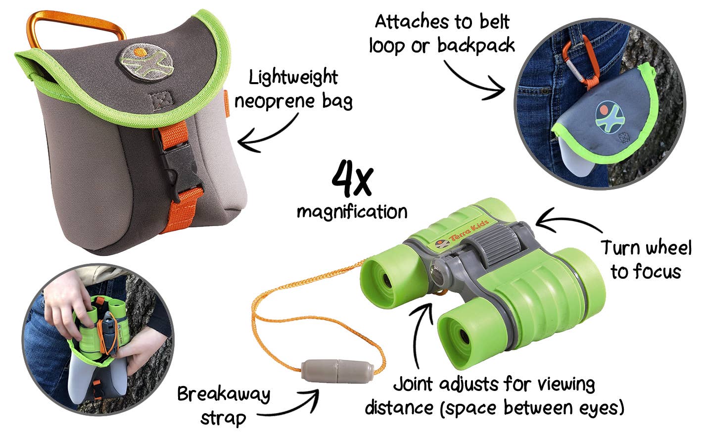 Binoculars With Bag