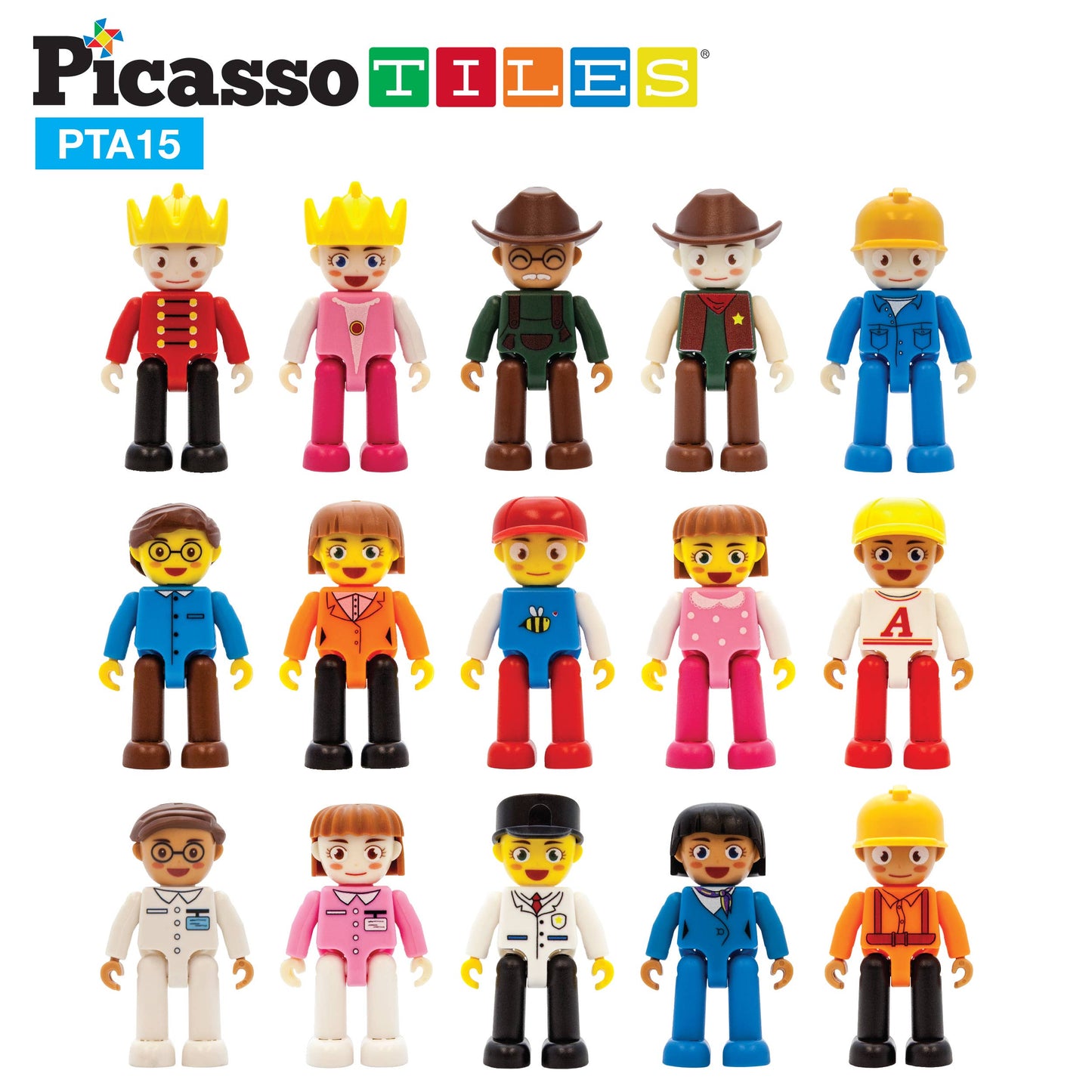 Magnetic Tiles Character Set