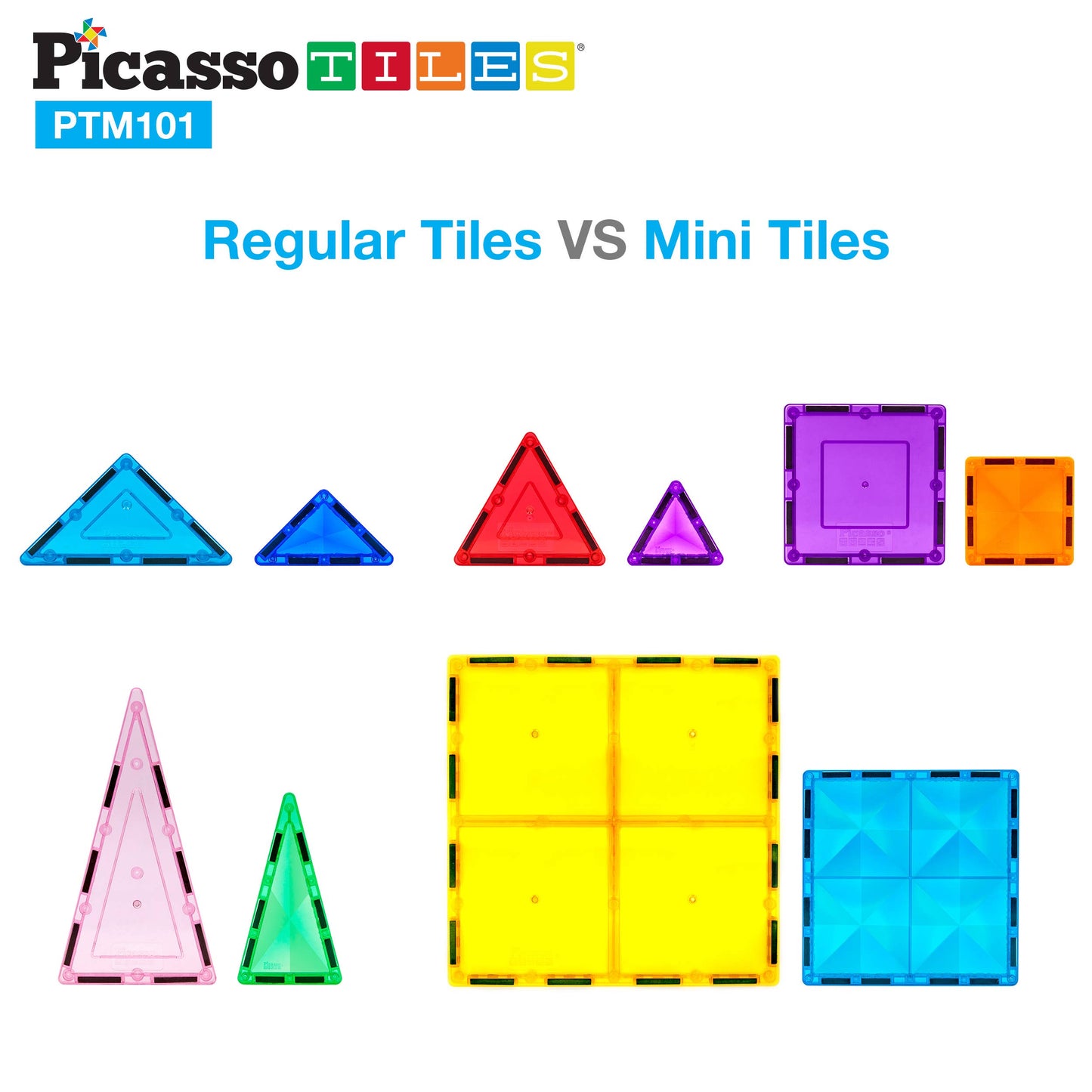 Mini Diamond Magnetic Tile Set (151 pcs)