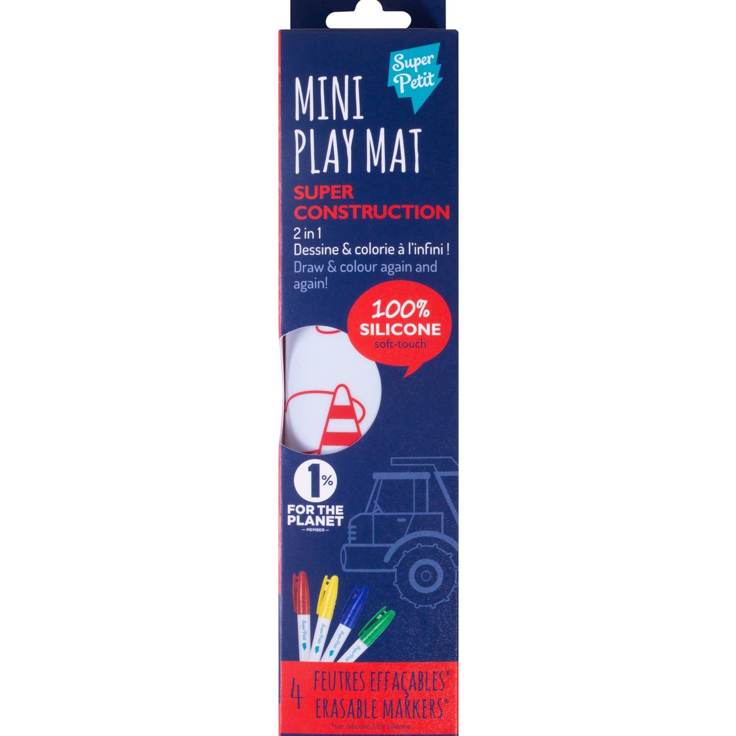 Mini Silicone Coloring Mat (reversible)