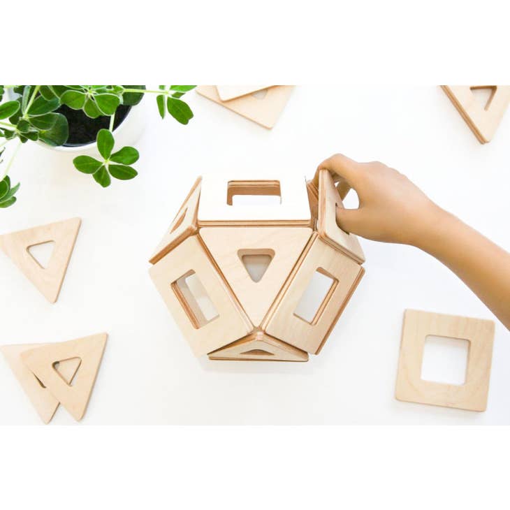 Earthtiles - Wooden Magnetic Tiles (Natural Birch)