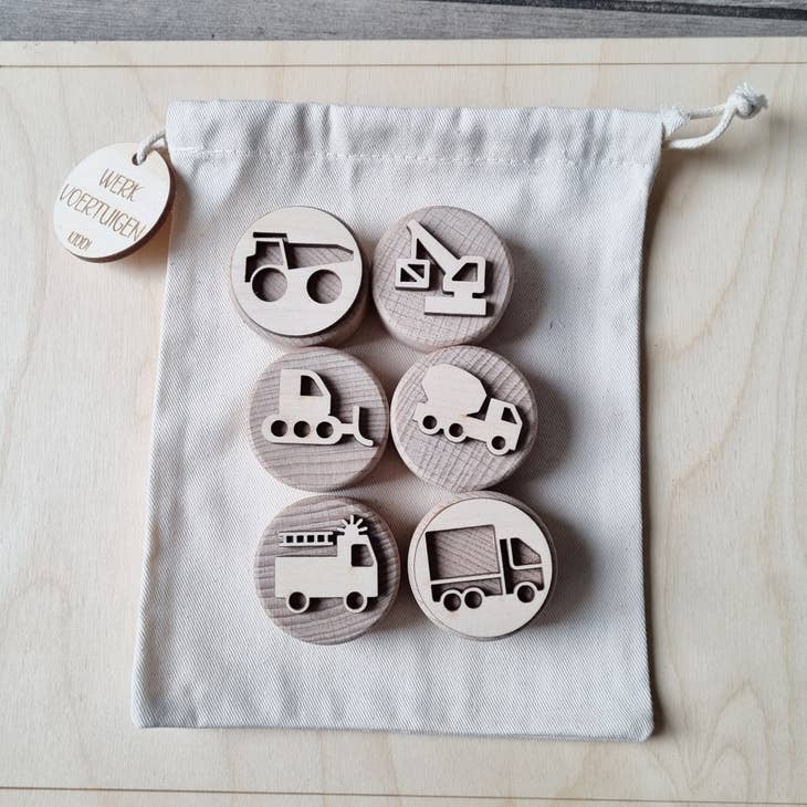 Wooden Stamp Set Construction