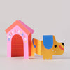 'Dog In House' Fold Out Kid's Birthday Card