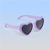 Heart Sunglasses | Lilac: Baby (Ages 0-2) / Rose Gold Polarized Lens
