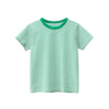 Baby Striped Pattern Casual Round Neck T Shirt Outfits: Blue / 120 (5-7Y)