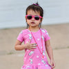 Pink Glitter Sunglasses: Grey Polarized Lens / Toddler (Ages 2-4)