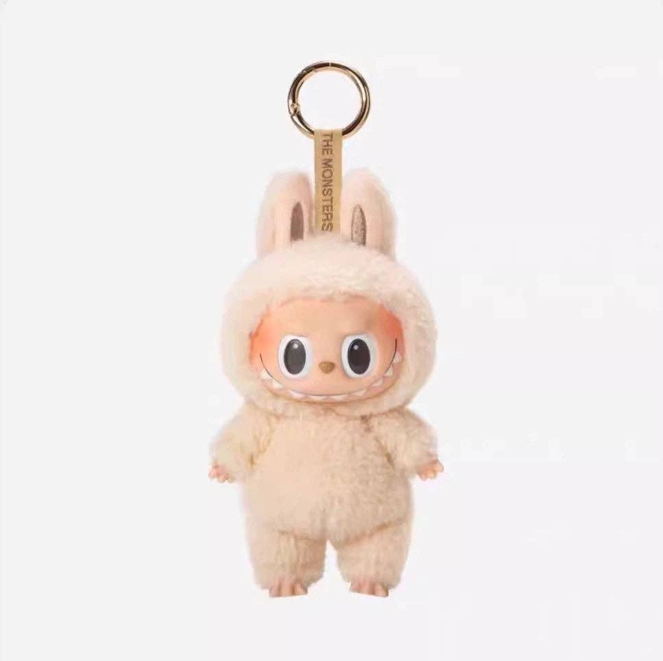 Labubu Figure Key Chain Doll: Cream