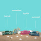 Hair Claw Clip in Mermaid Blue