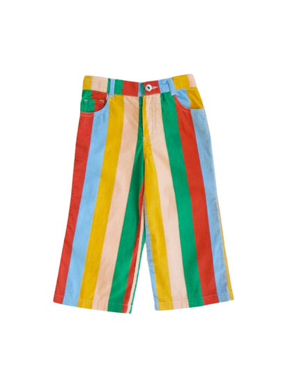Stripe Corduroy flare pants