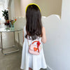 Children Girl Fashion Heart Pattern Mini One-Shoulder Bags Accessories: White / Average Size (0-12Y)