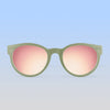Round Sunglasses | Sage Green: Baby (Ages 0-2) / Grey Polarized Lens