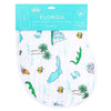 Baby Burp Cloth and Wraparound Bib Florida Baby