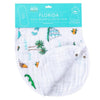 Baby Burp Cloth and Wraparound Bib Florida Baby