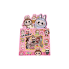 Labubu Stickers Cute Cartoon Character Decals DIY Scrapbooking & Craft Supplies: Red