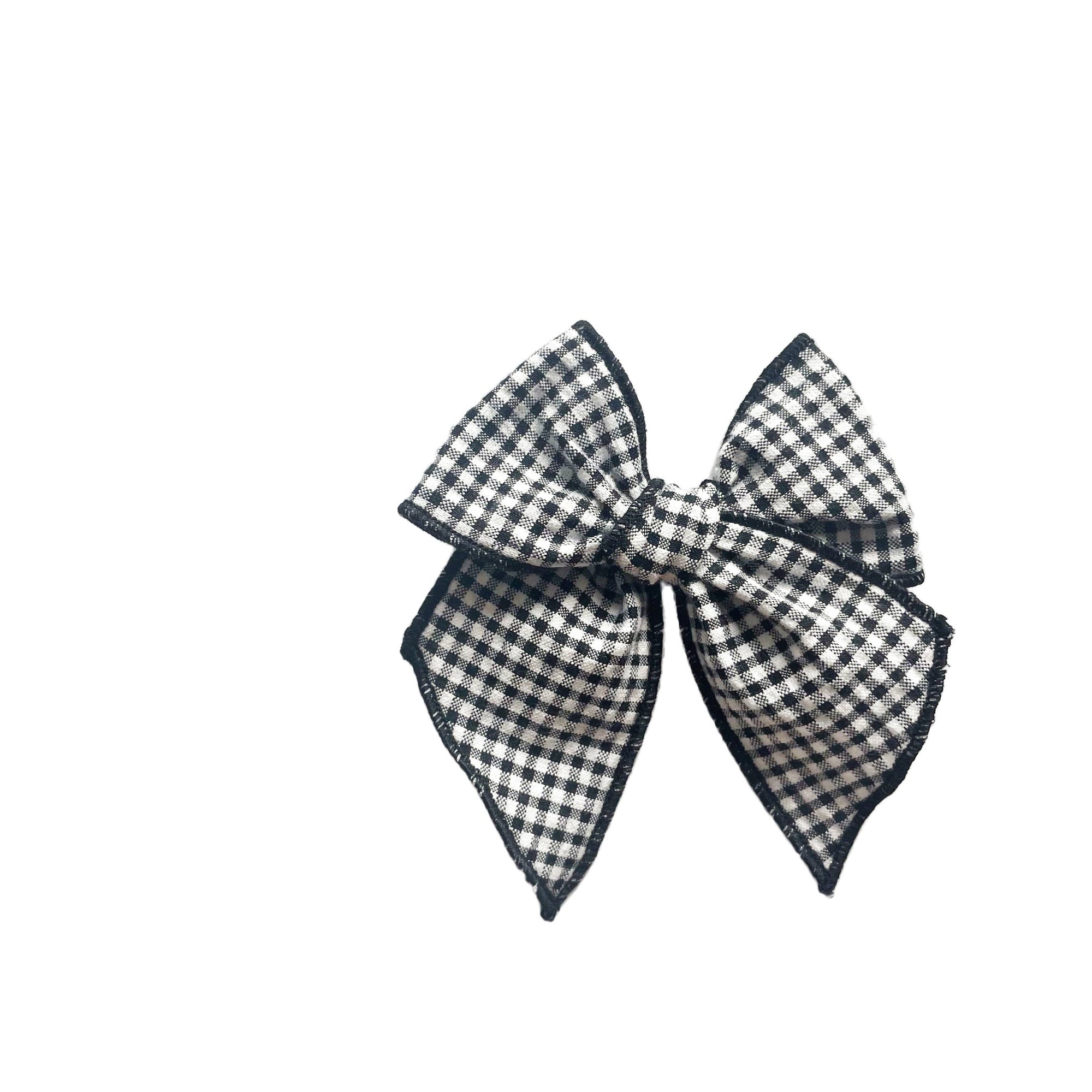 Vintage Black Gingham Elle Bow